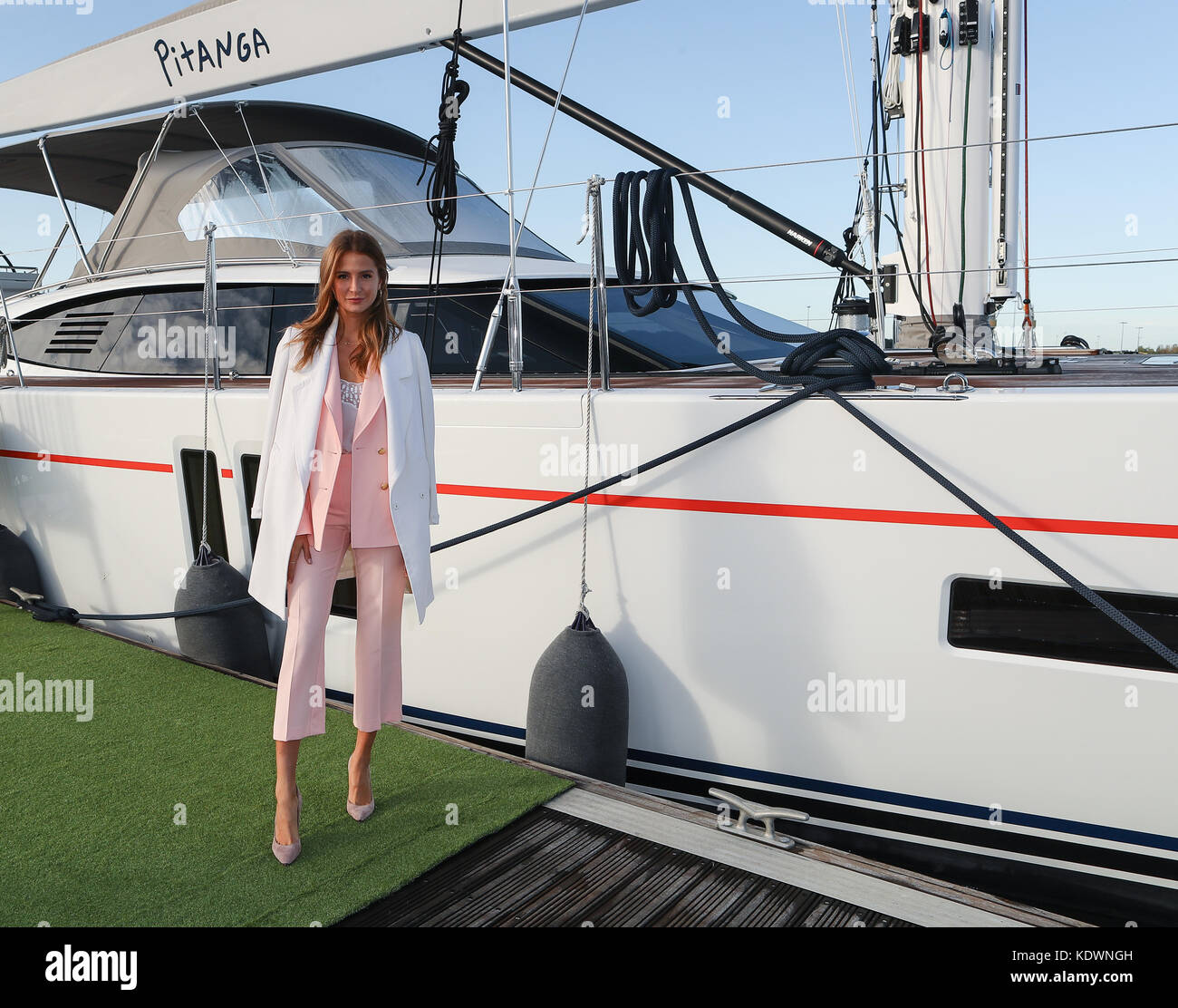 Millie Mackintosh attends a photocall at TheYachtMarket.com Southampton