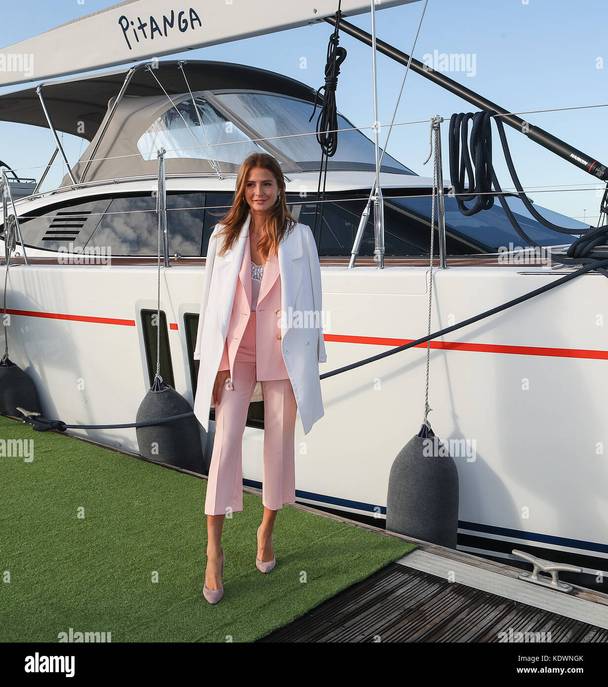 Millie Mackintosh attends a photocall at TheYachtMarket.com Southampton