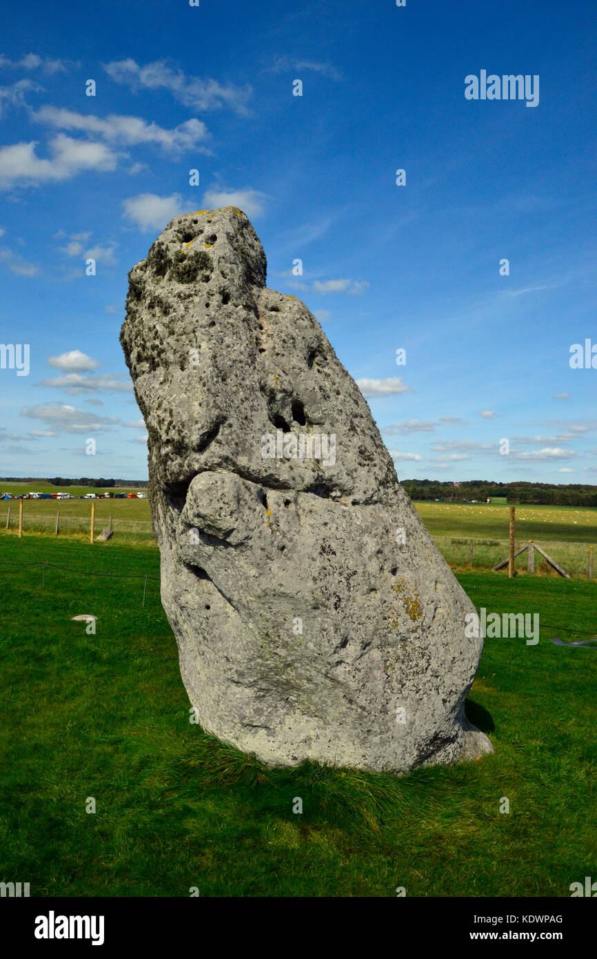 The Heel Stone, Stonehenge, Amesbury, Wiltshire, UK Stock Photo
