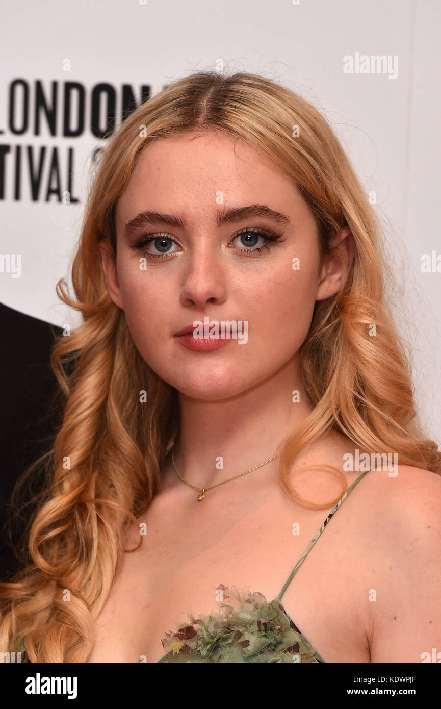 Kathryn Newton attending the premiere of Three Billboards Outside Ebbing, Missouri at the closing gala of the BFI London Film Festival, at the Odeon Leicester Square, London. PRESS ASSOCIATION Photo. Picture date: Sunday October 15th, 2017. Photo credit should read: Matt Crossick/PA Wire. Stock Photo