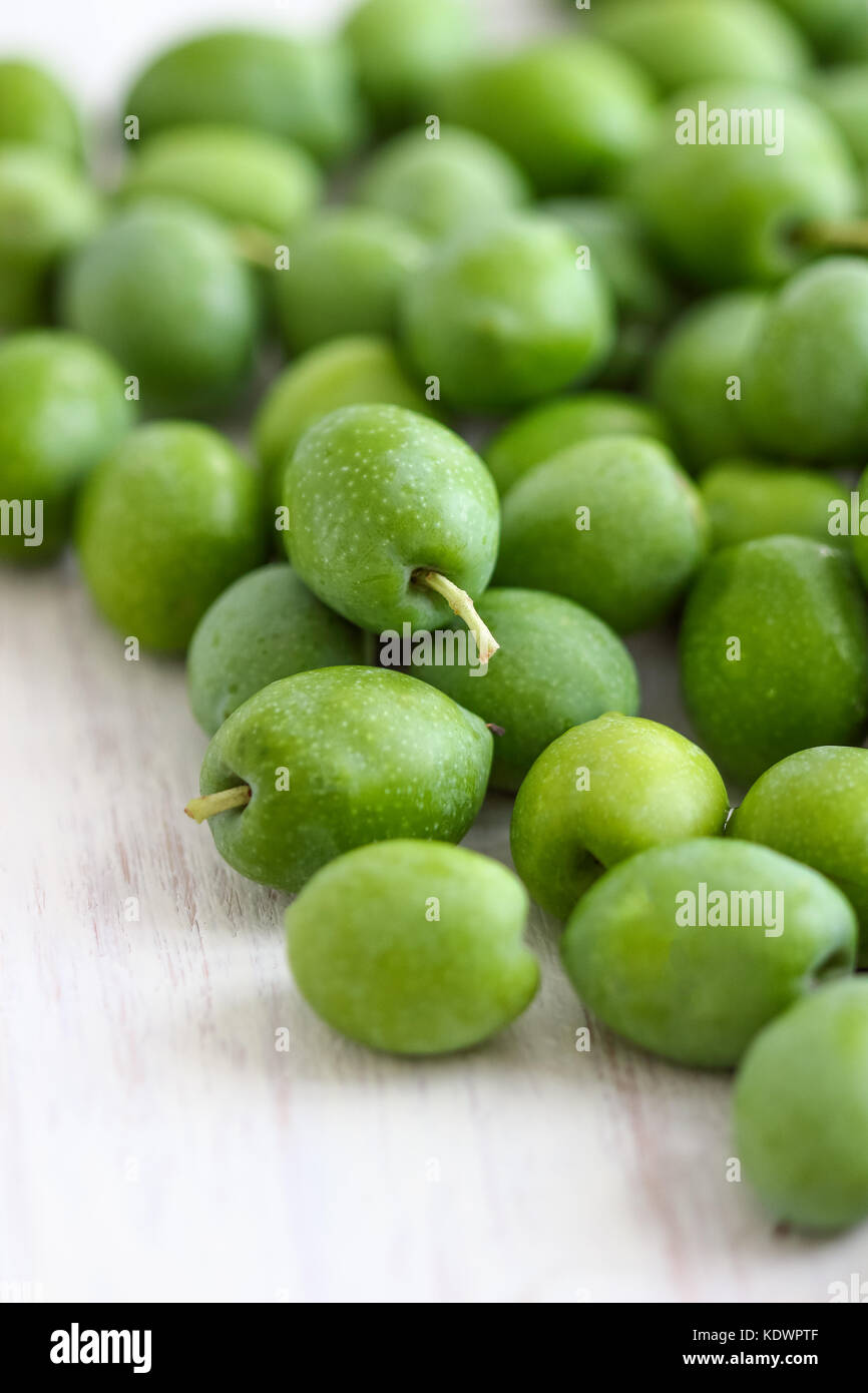 Fresh Green Olives Stock Photo Alamy