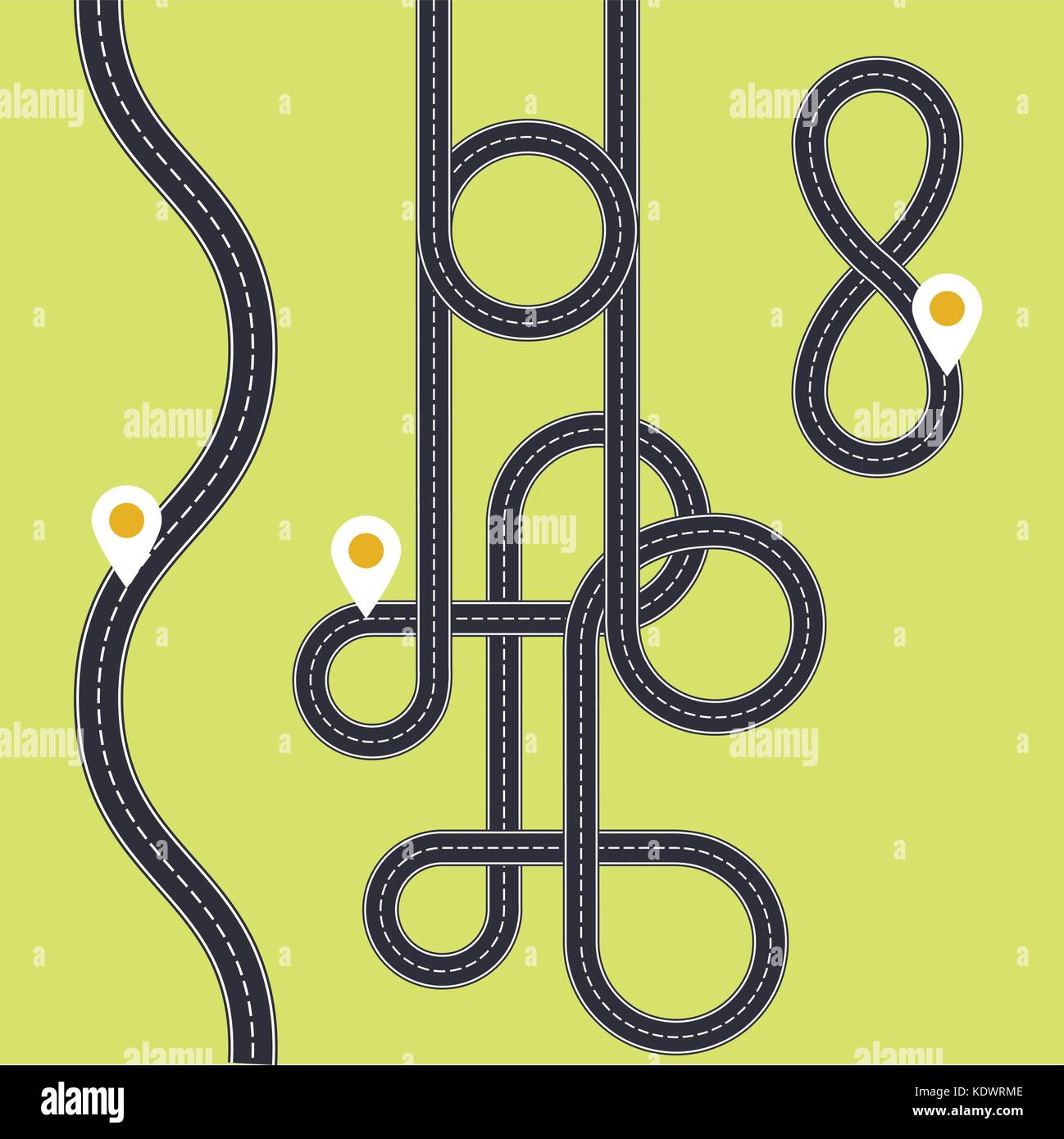 Twisted loops Stock Vector Images Alamy