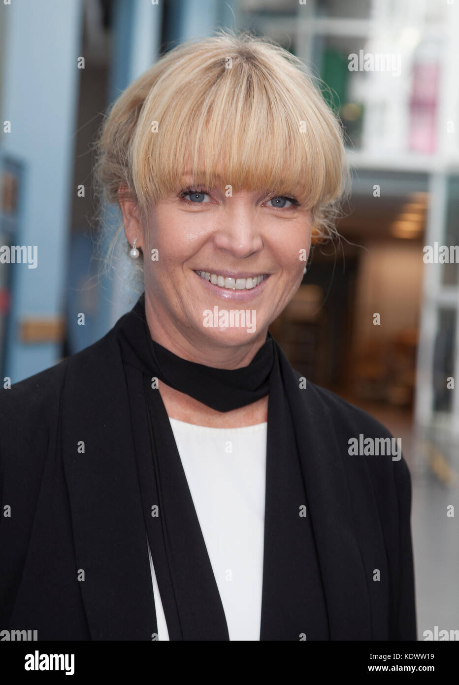 KATTIS AHLSTRÖM Television Presenter SVT Swedish Television  2017 Stock Photo