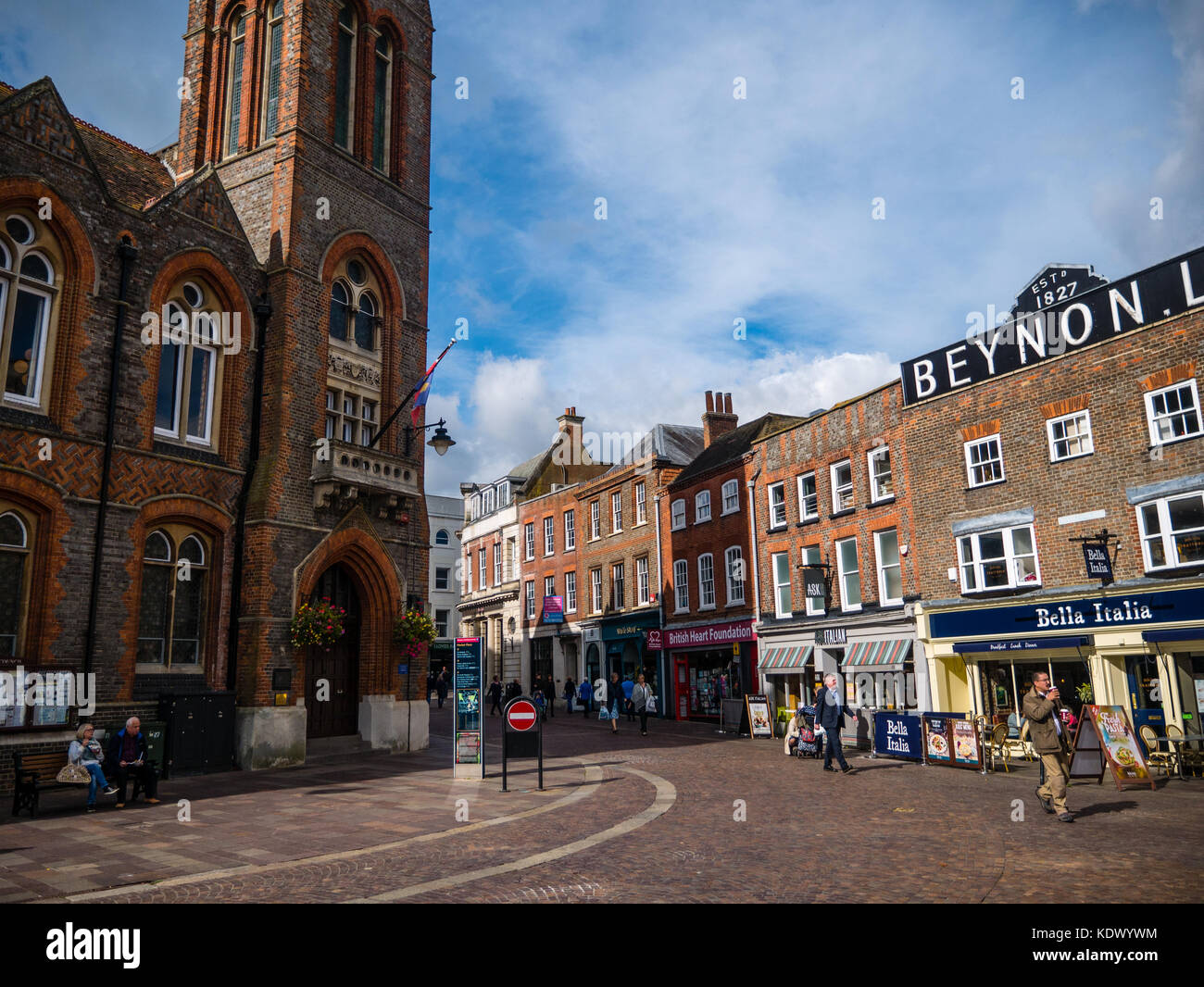 Newbury Town Hall, Market Place, Newbury, Berkshire, England, UK, GB. Stock Photo