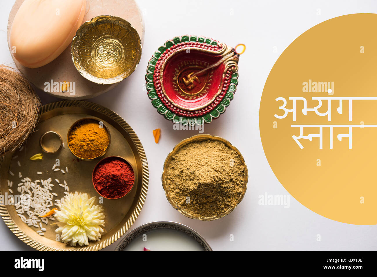 Abhyanga Snan on first day of Diwali special herbal bath with ubtan