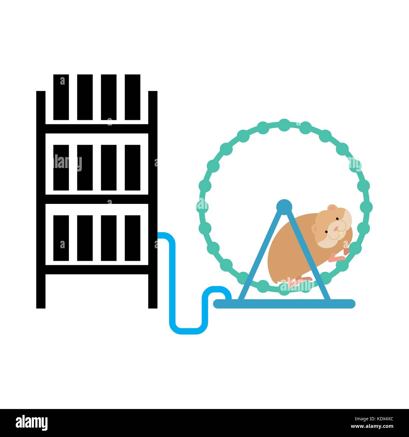 Mining Farm And Hamster In Wheel Produces Electricity Home Mining Rig Crypto Currency At Home Extraction Of Virtual Money Vector Illustration Stock Vector Image Art Alamy