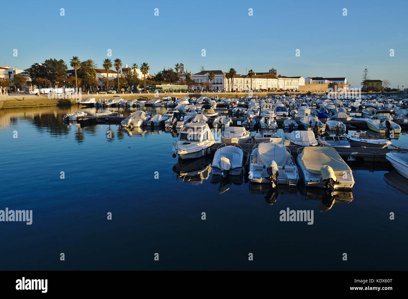 The Marina of Faro during afternoon. Portugal Stock Photo