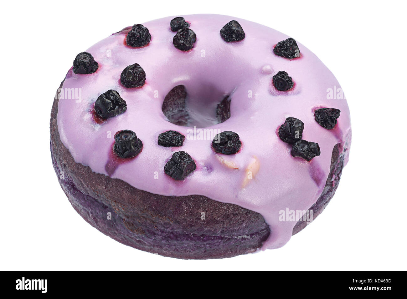Donut sweet bakery closeup isolated on white background Stock Photo - Alamy