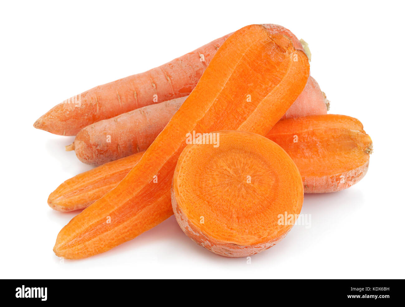 Ripe carrot vegetable isolated on white background Stock Photo - Alamy
