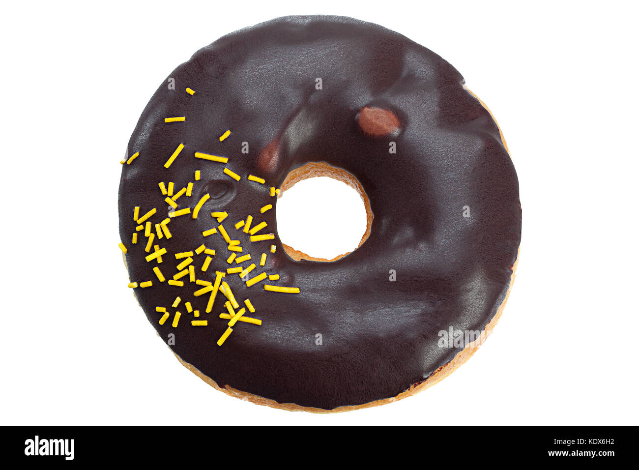 Donut sweet bakery closeup isolated on white background Stock Photo - Alamy