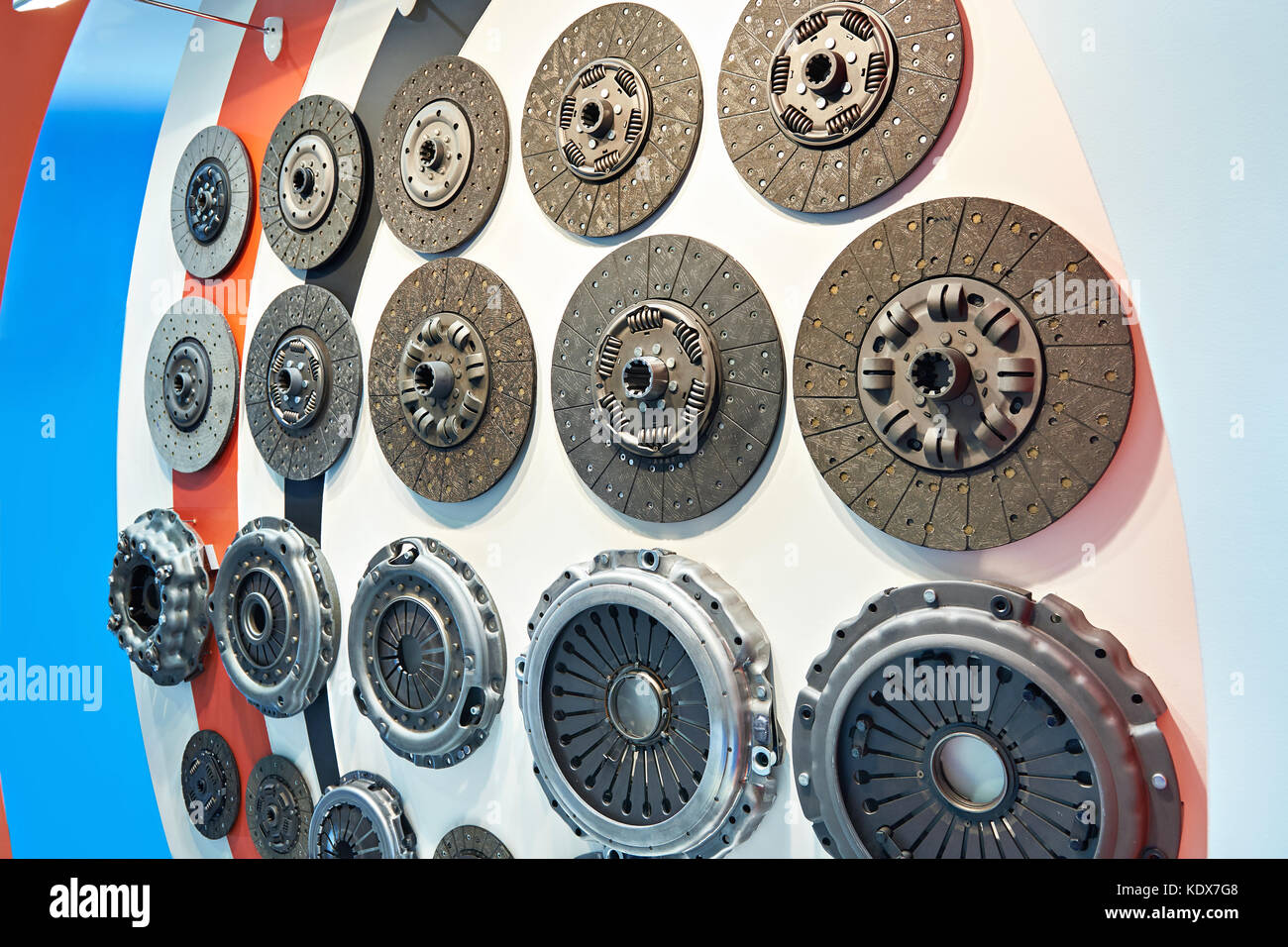 Clutch discs and pressure plates in the car store Stock Photo Alamy