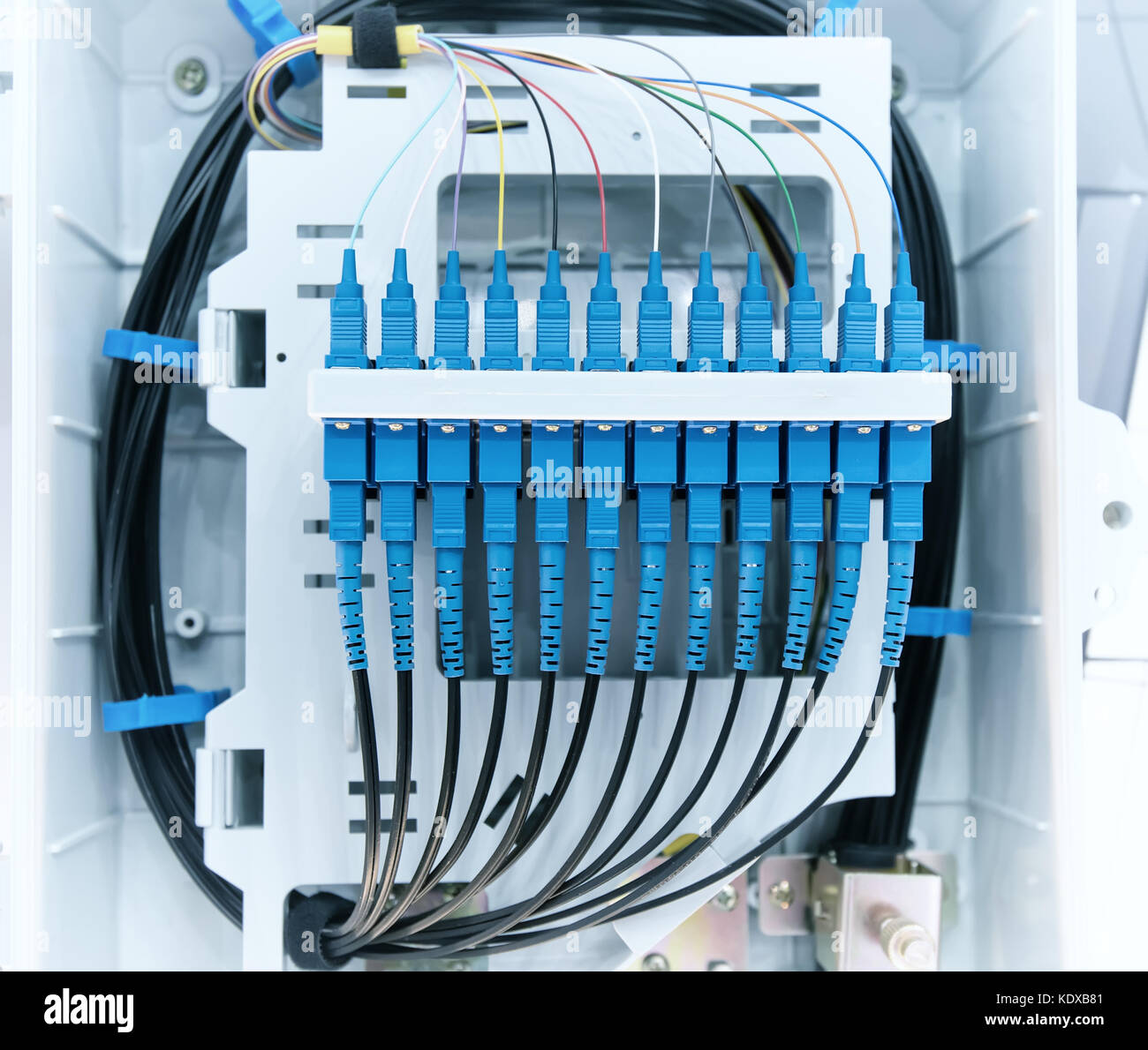 fiber optic active and passive equipment inside a network infrastructure  Stock Photo - Alamy