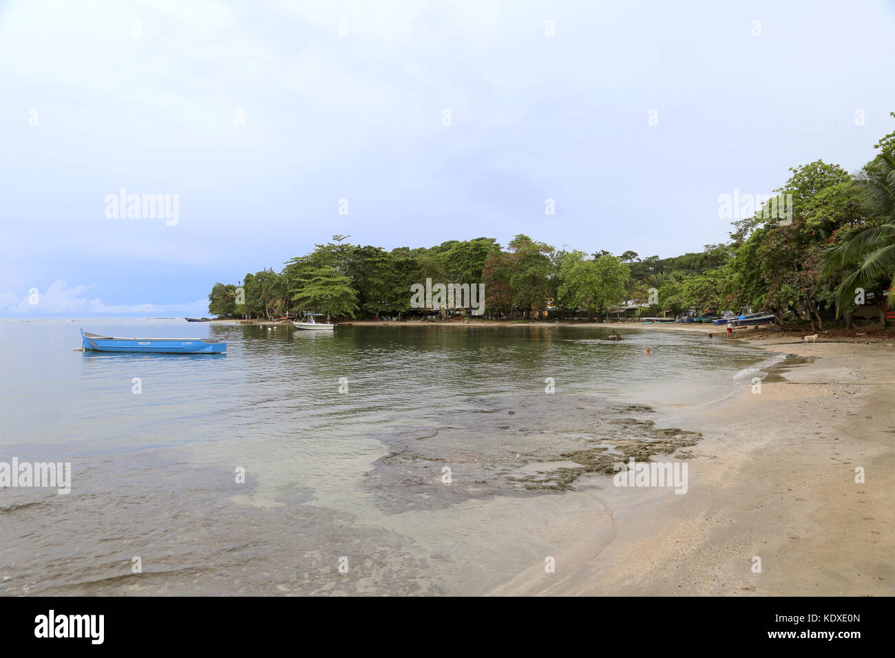Playa El Parquecito, Puerto Viejo de Talamanca, Limón province, Caribbean Sea, Costa Rica, Central America Stock Photo