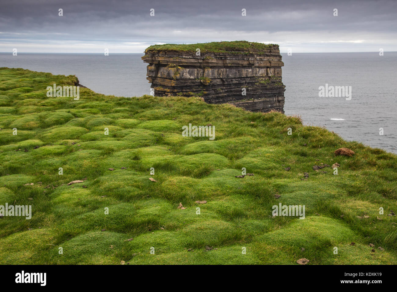Dun Briste Sea Stack off Downpatrick Head, Co.Mayo Stock Photo