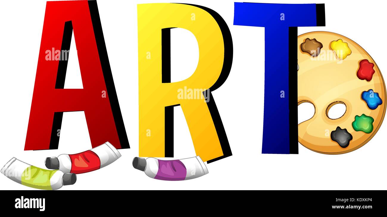 Font design with word art illustration Stock Vector Image & Art - Alamy