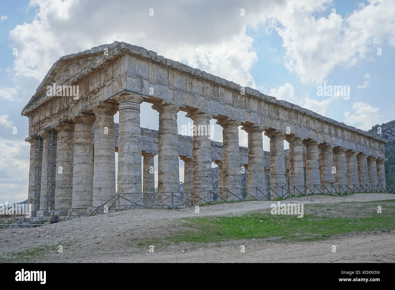 The Greek temple at the historical site of Segesta. From a series of travel photos in Sicily, Italy. Photo date: Saturday, September 30, 2017. Photo c Stock Photo