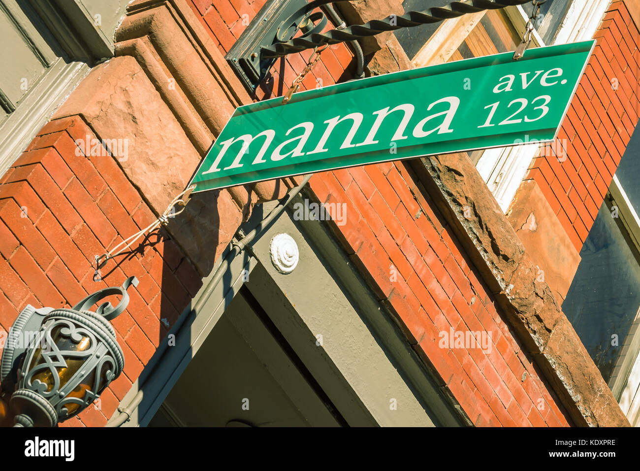 Restaurant sign in Wilmington NC Stock Photo