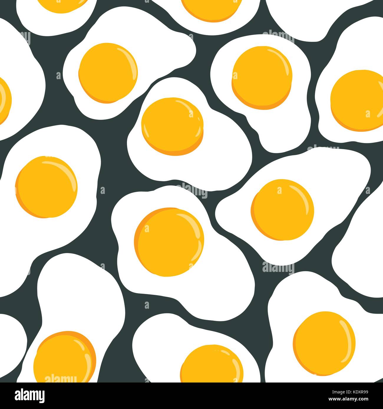 Download Seamless Pattern With Fried Eggs Stock Vector Image Art Alamy