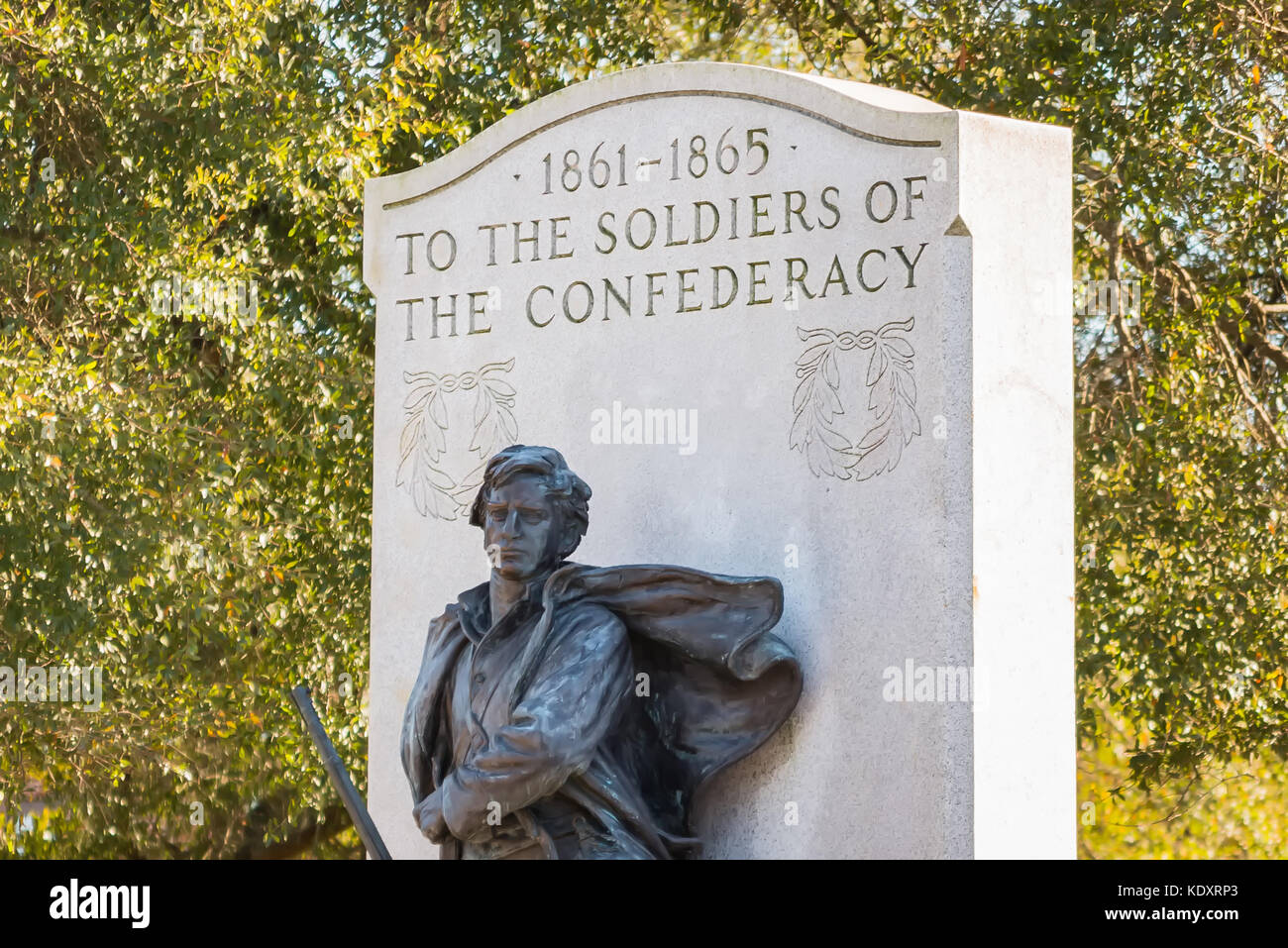 Wilmington NC Confederate monument Stock Photo