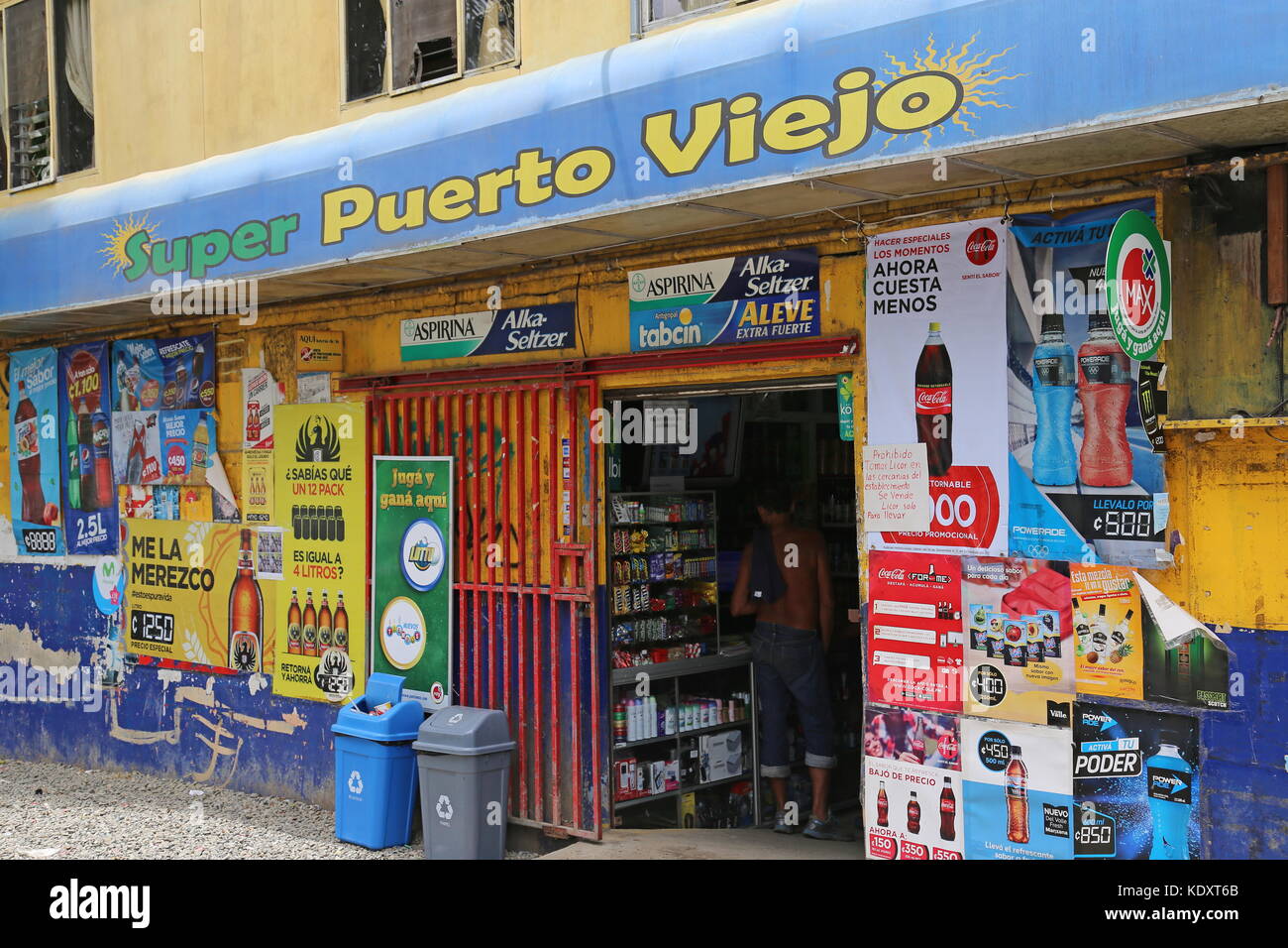 Super Puerto Viejo supermarket, Avenida 71, Puerto Viejo de Talamanca,  Limón province, Caribbean Sea, Costa Rica, Central America Stock Photo -  Alamy
