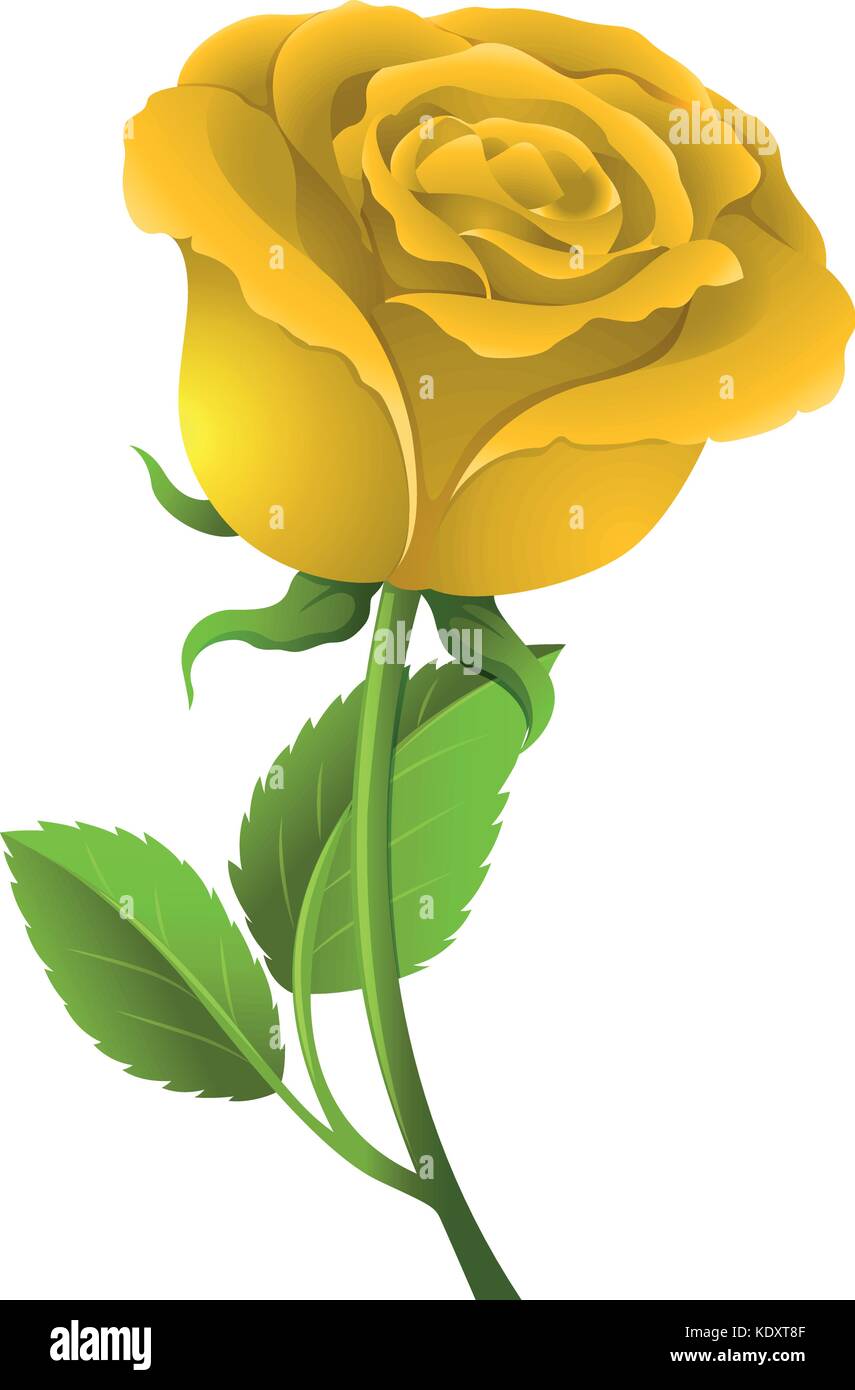 Yellow rose cartoon hi-res stock photography and images - Alamy