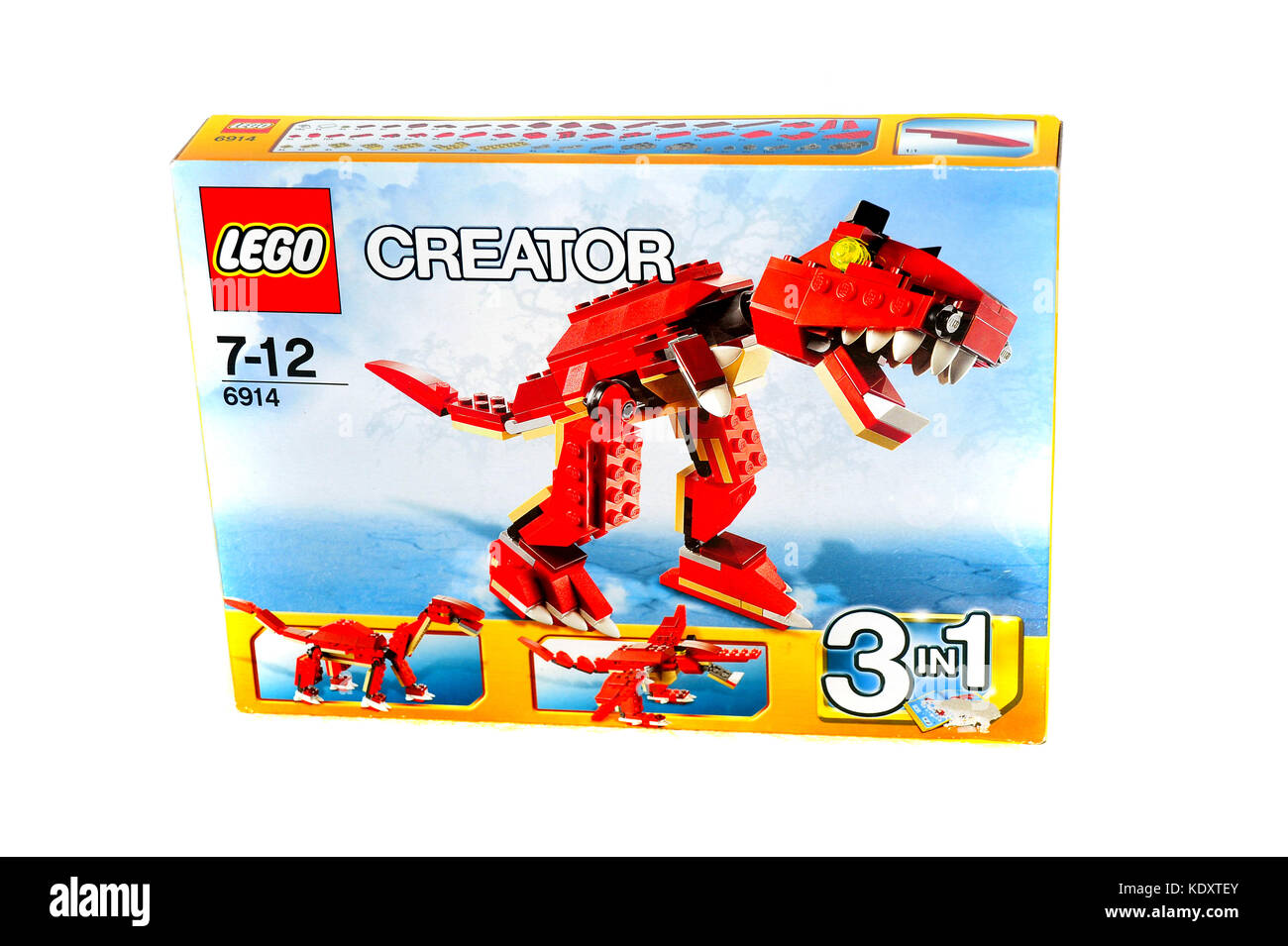 A Lego Creator dinosaur photographed against a white background Stock Photo  - Alamy