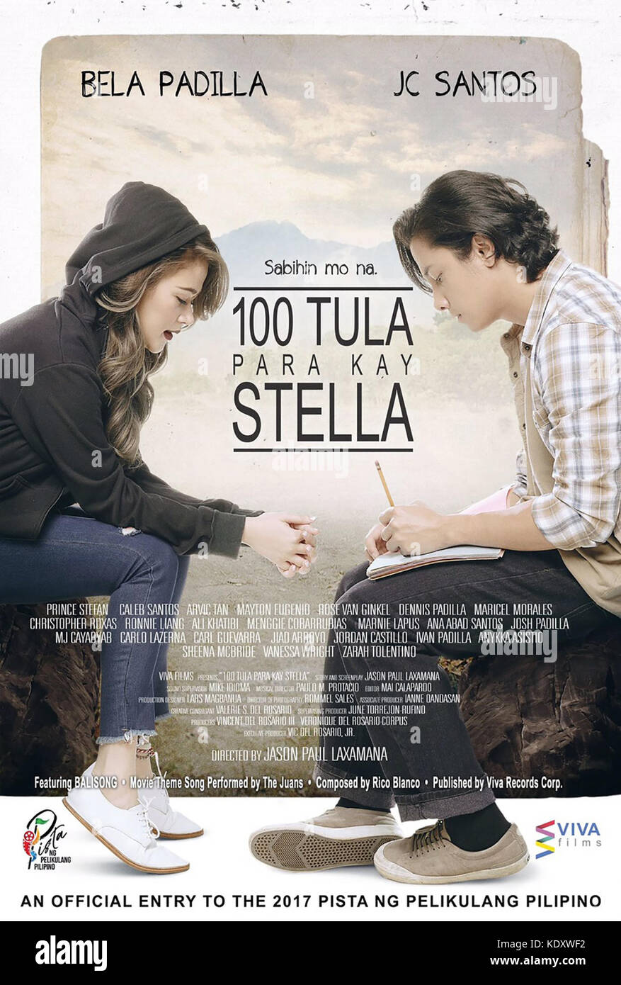 100 TULA PARA KAY STELLA, (aka 100 POEMS FOR STELLA), Filipino poster, from left Bela Padilla