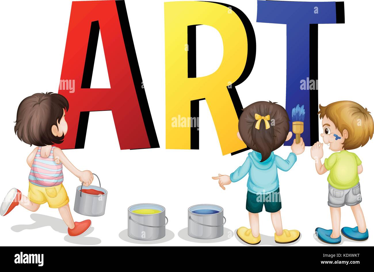 Font design with word art illustration Stock Vector Image & Art - Alamy