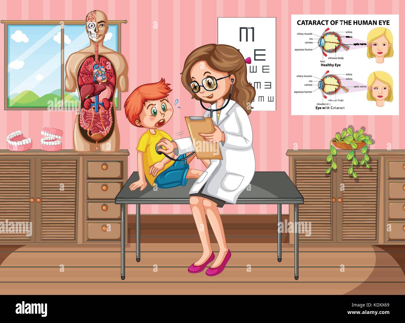 Child Drawing Doctor Stock Photos & Child Drawing Doctor Stock Images