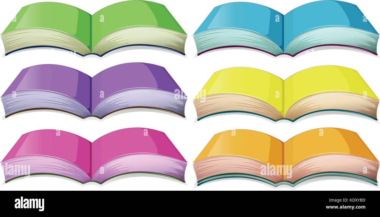 Books background many different books Stock Vector Images - Alamy