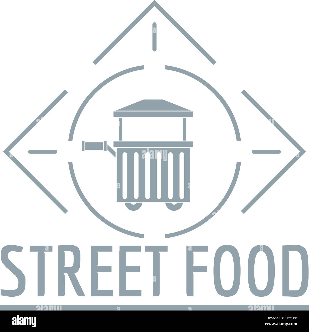 Street food logo, simple gray style Stock Vector Image & Art - Alamy