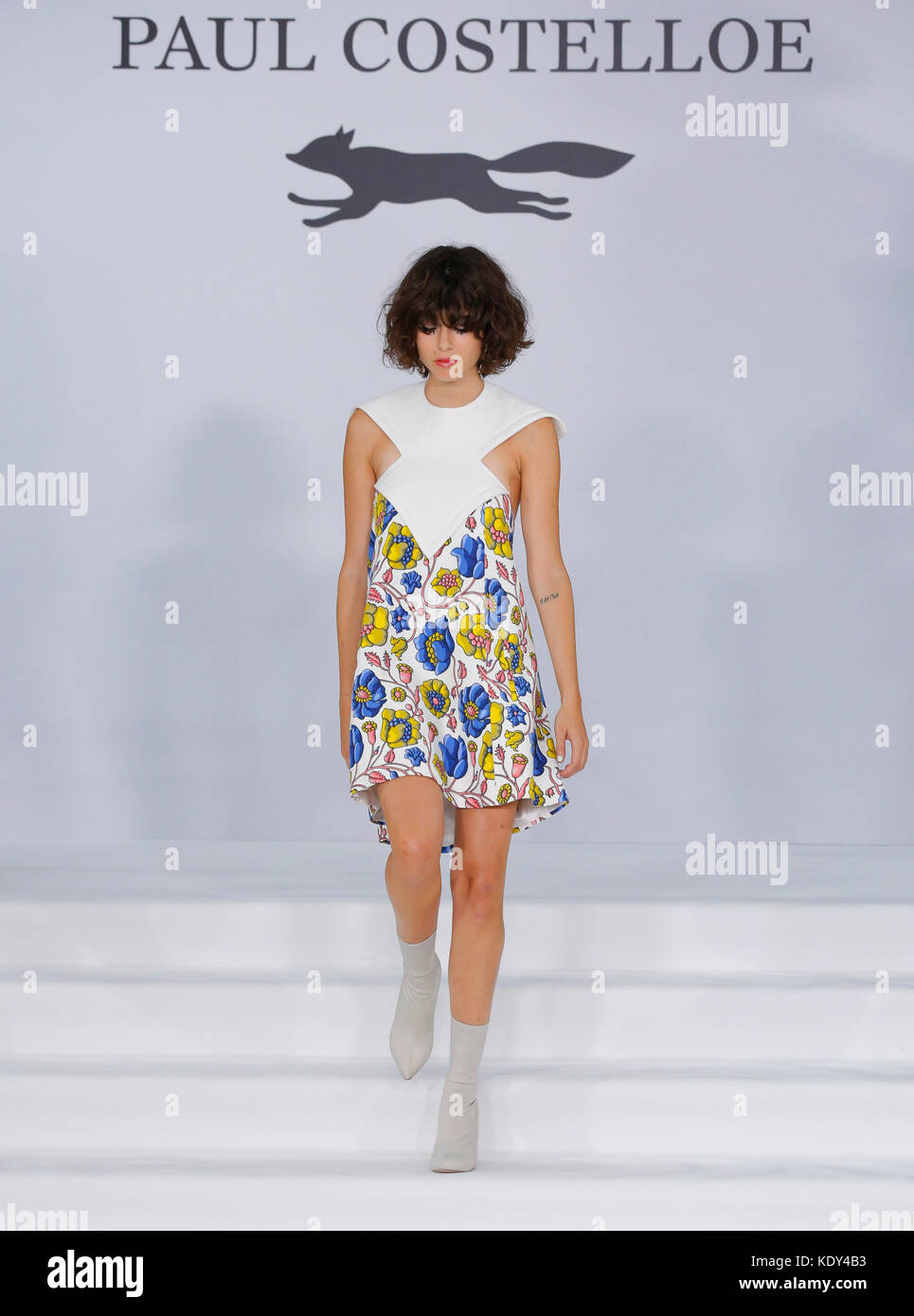 European fashion designer's Paul Costelloe summer spring 2018 catwalk