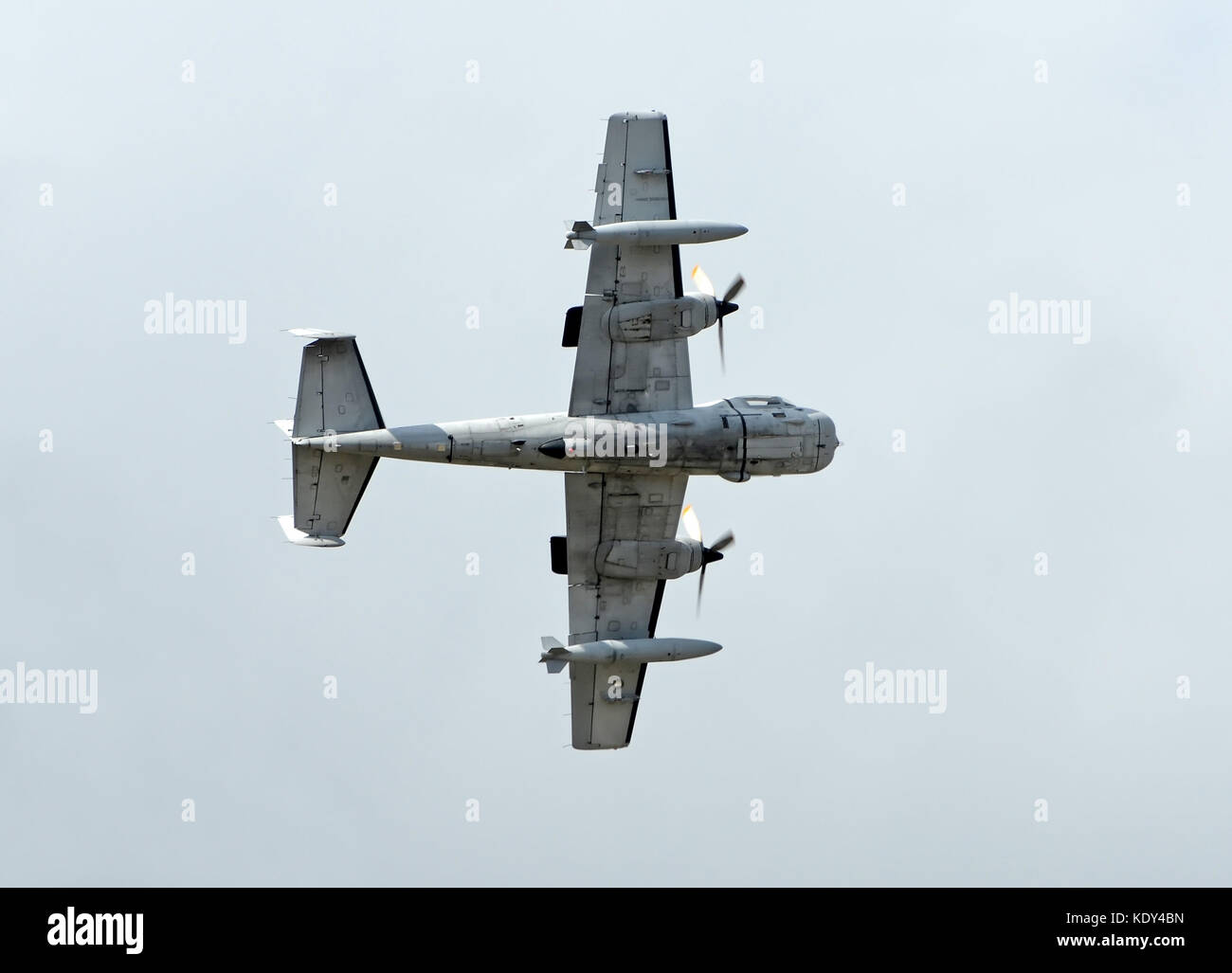 Propeller reconnaisance airplane used during the Vietnam War Stock