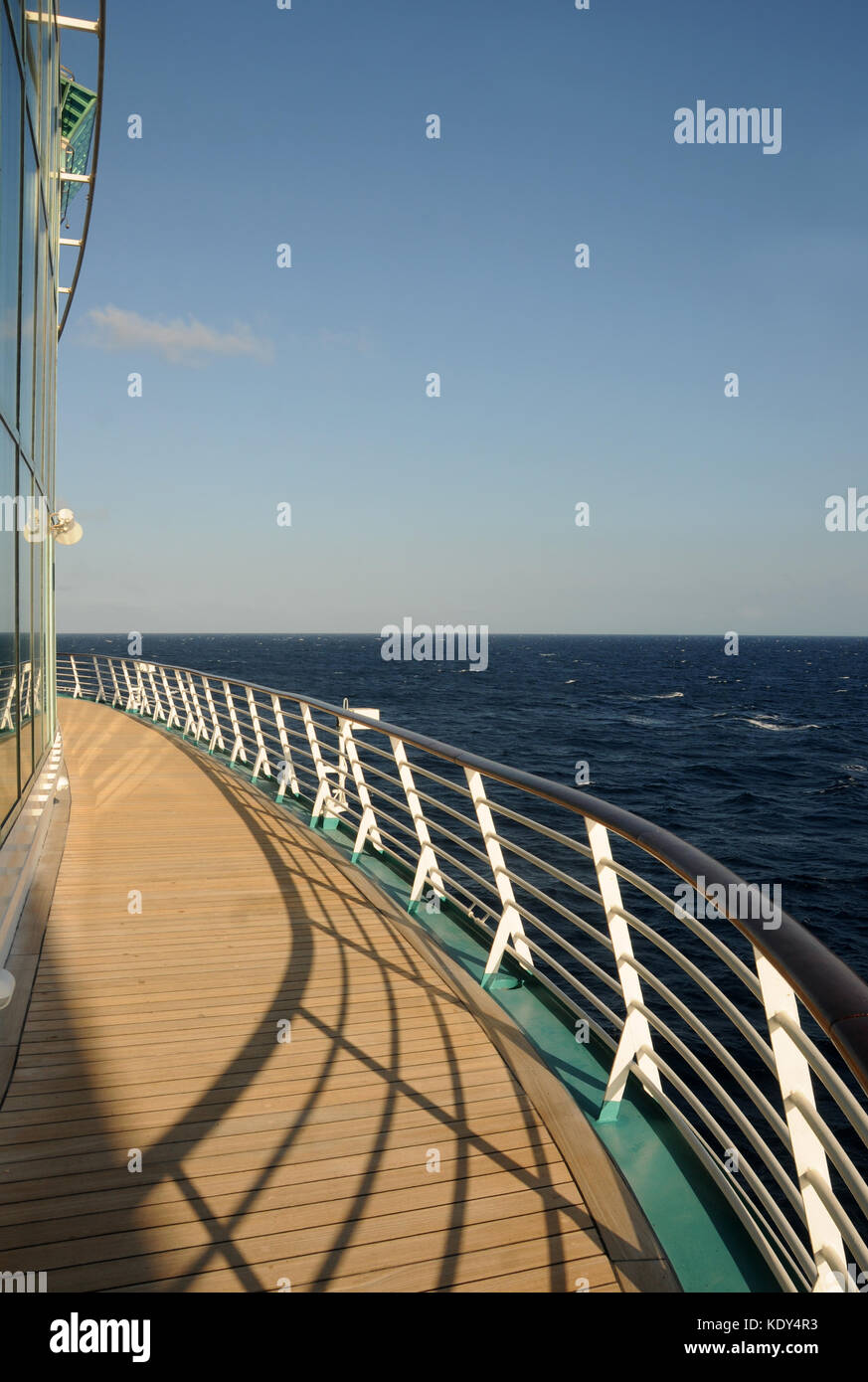 Passenger ship wrap around deck Stock Photo Alamy