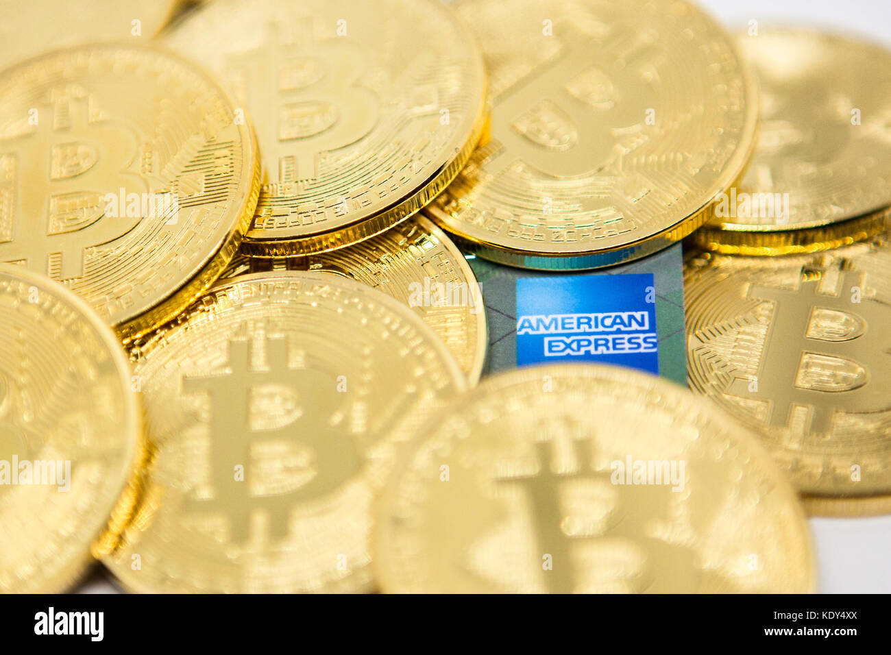 Bitcoin vs the banks Stock Photo Alamy