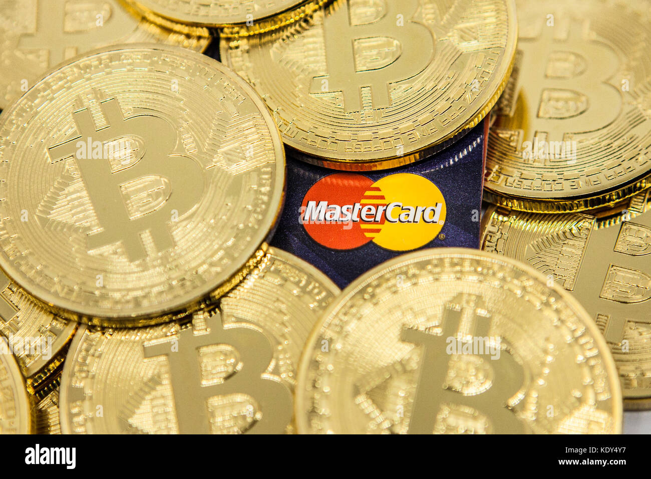 Bitcoin vs the banks Stock Photo Alamy