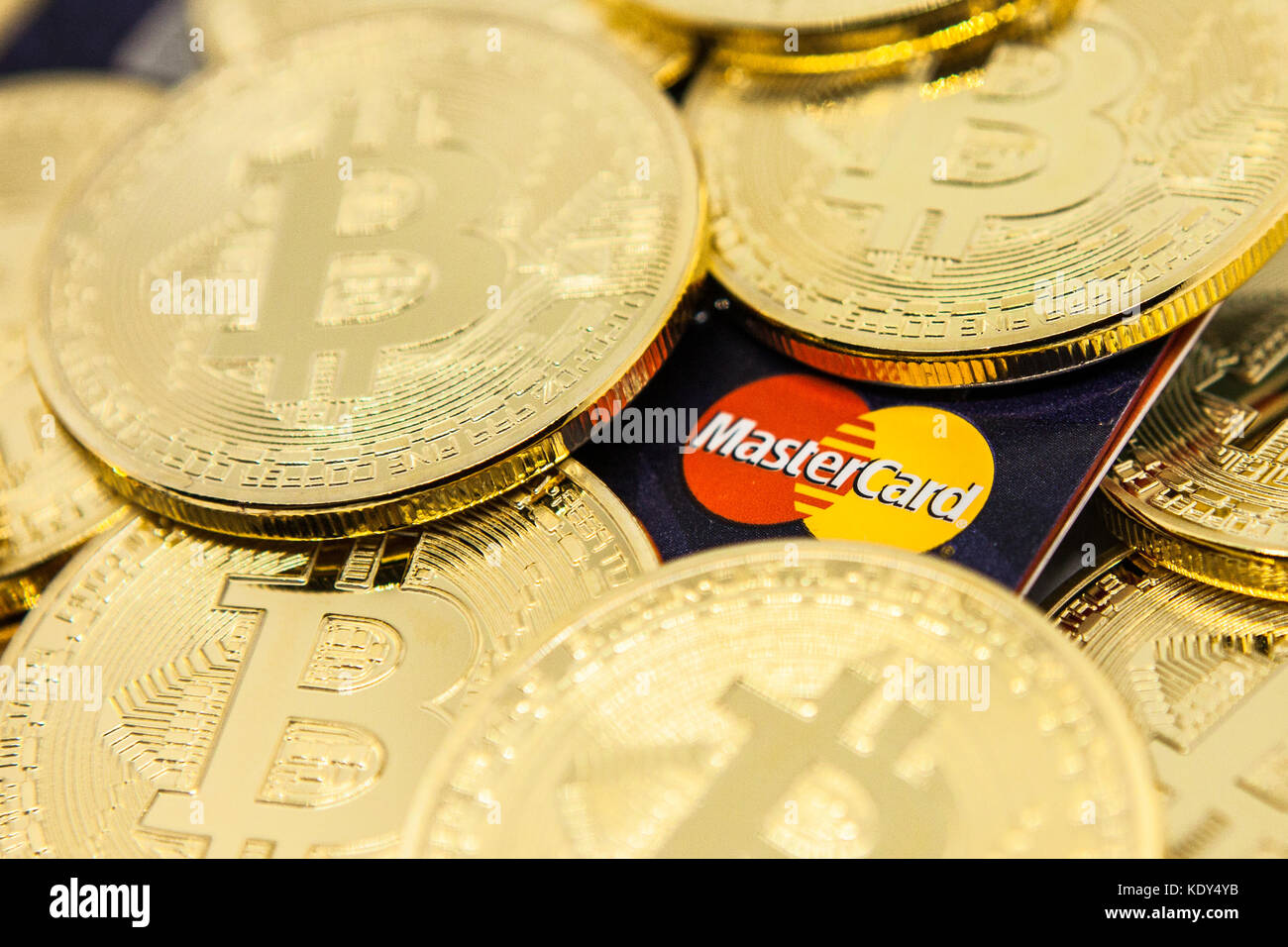 Bitcoin vs the banks Stock Photo Alamy