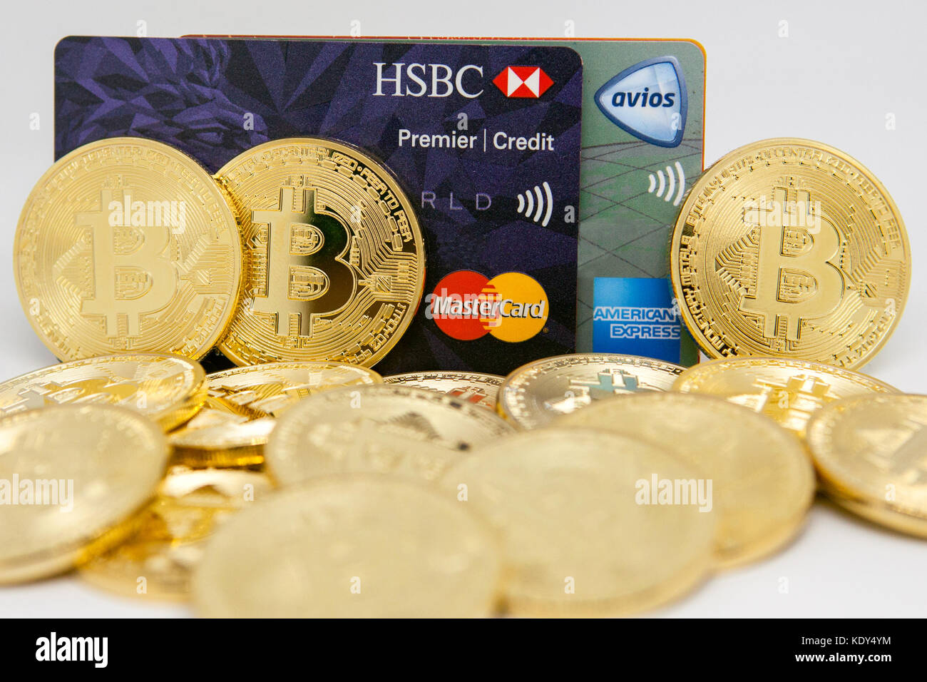 Bitcoin vs the banks Stock Photo Alamy