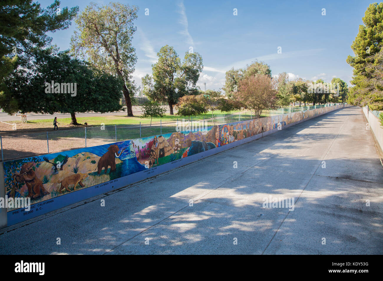 The Great Wall of Los Angeles is a mural designed by Judith Baca and