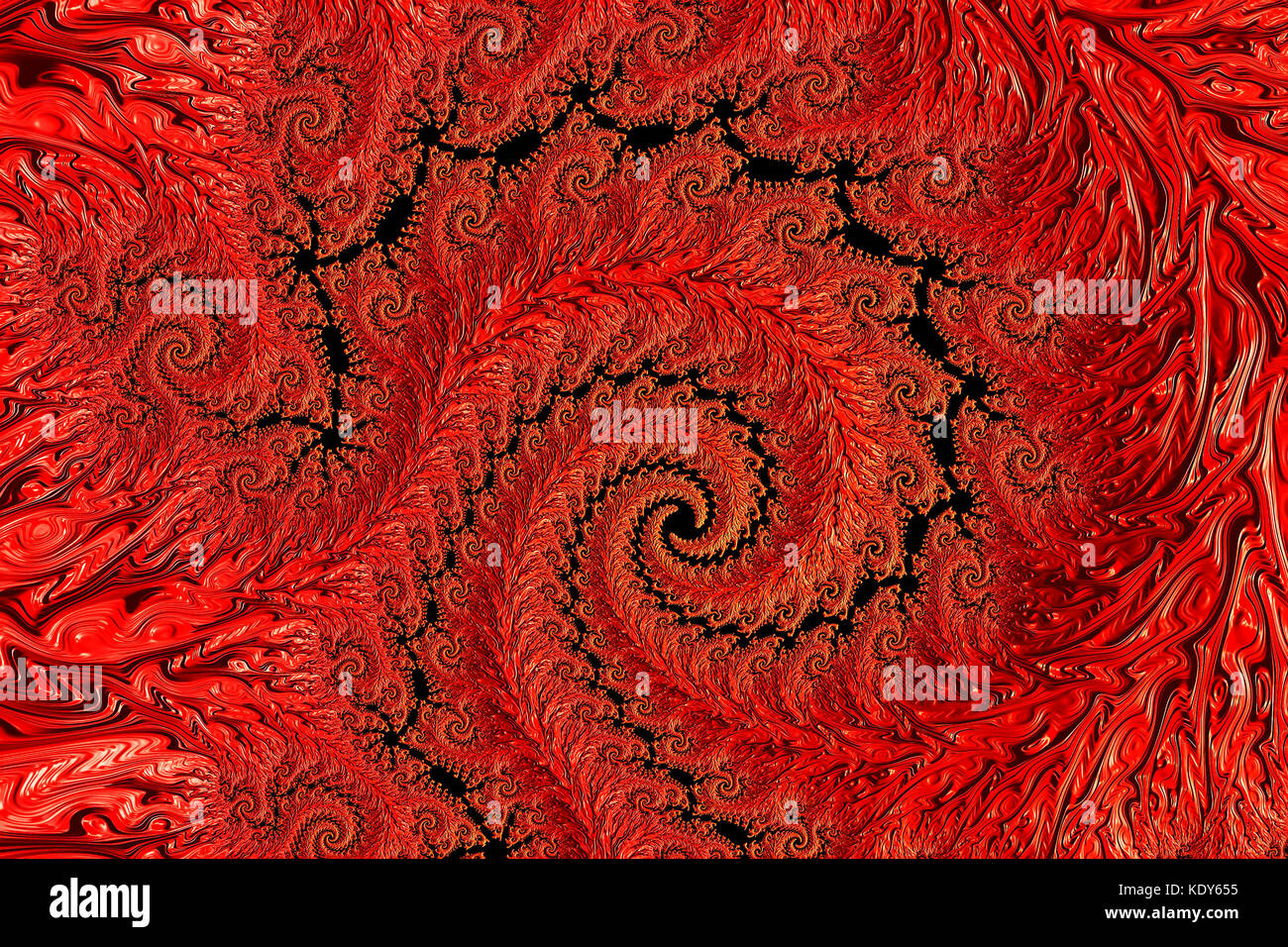 Spiral pattern - abstract digitally generated image Stock Photo
