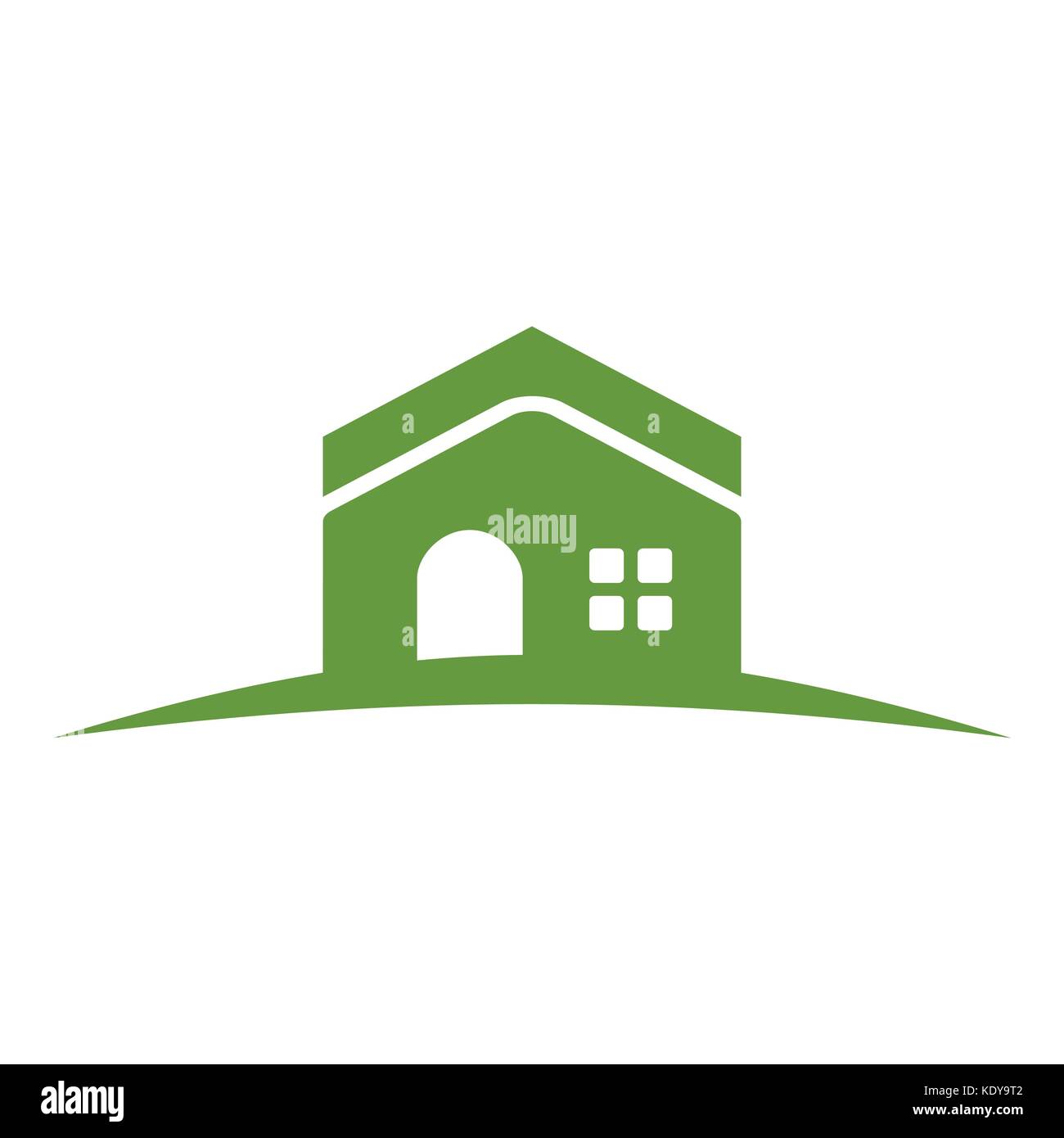 Green Hill House Stock Vector Image & Art Alamy