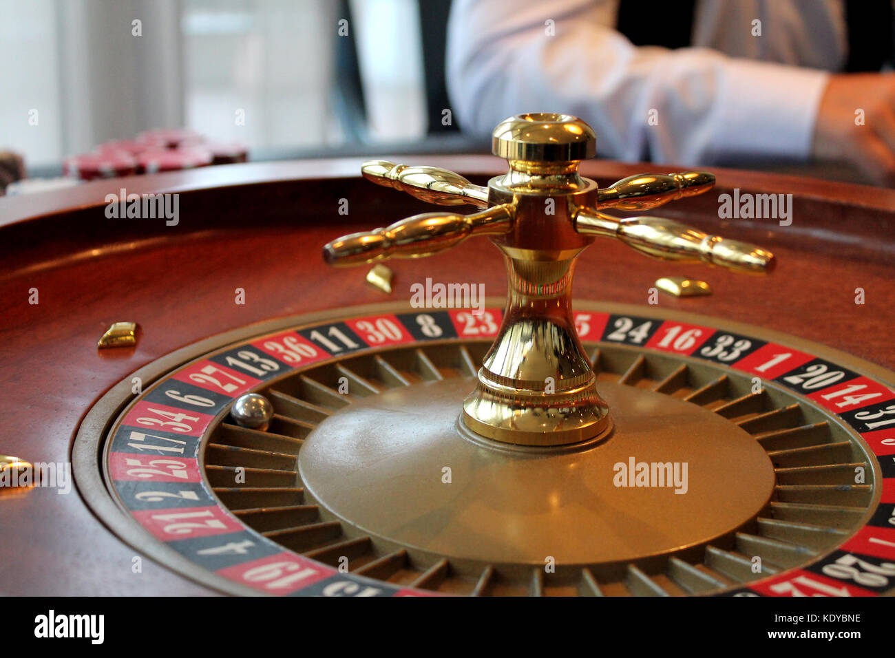 Casino. Roulette wheel on the nightclub Stock Photo - Alamy
