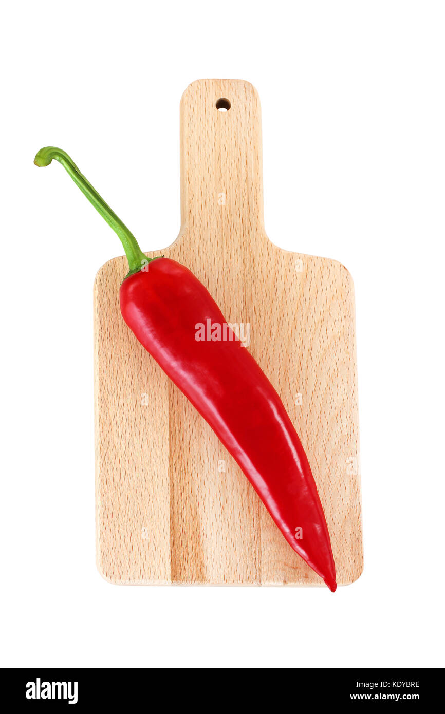 Red pepper on the cutting board Stock Photo - Alamy