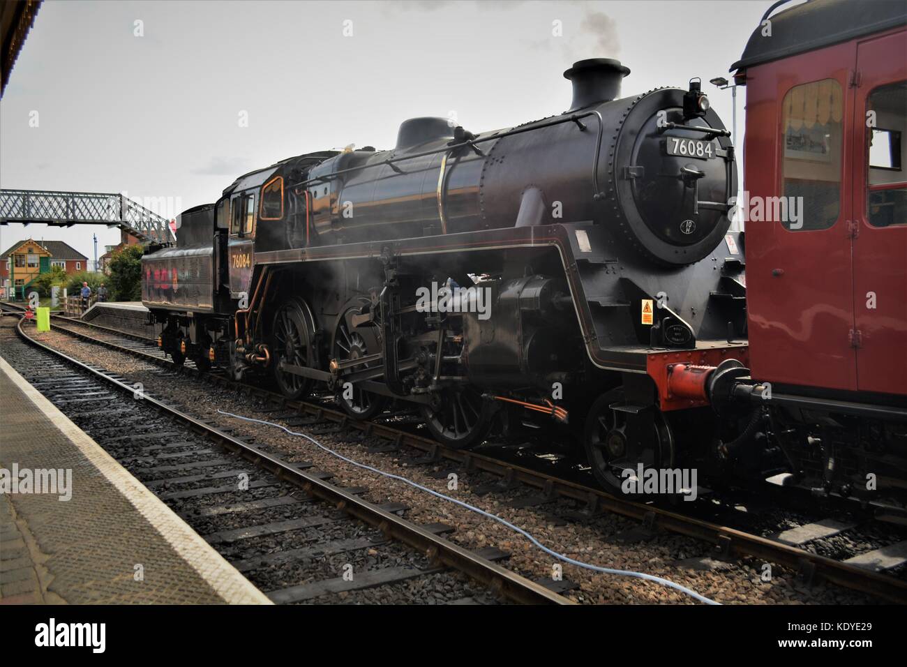 BR standard class 4260  76084 steam locomotive on the poppy line Stock Photo