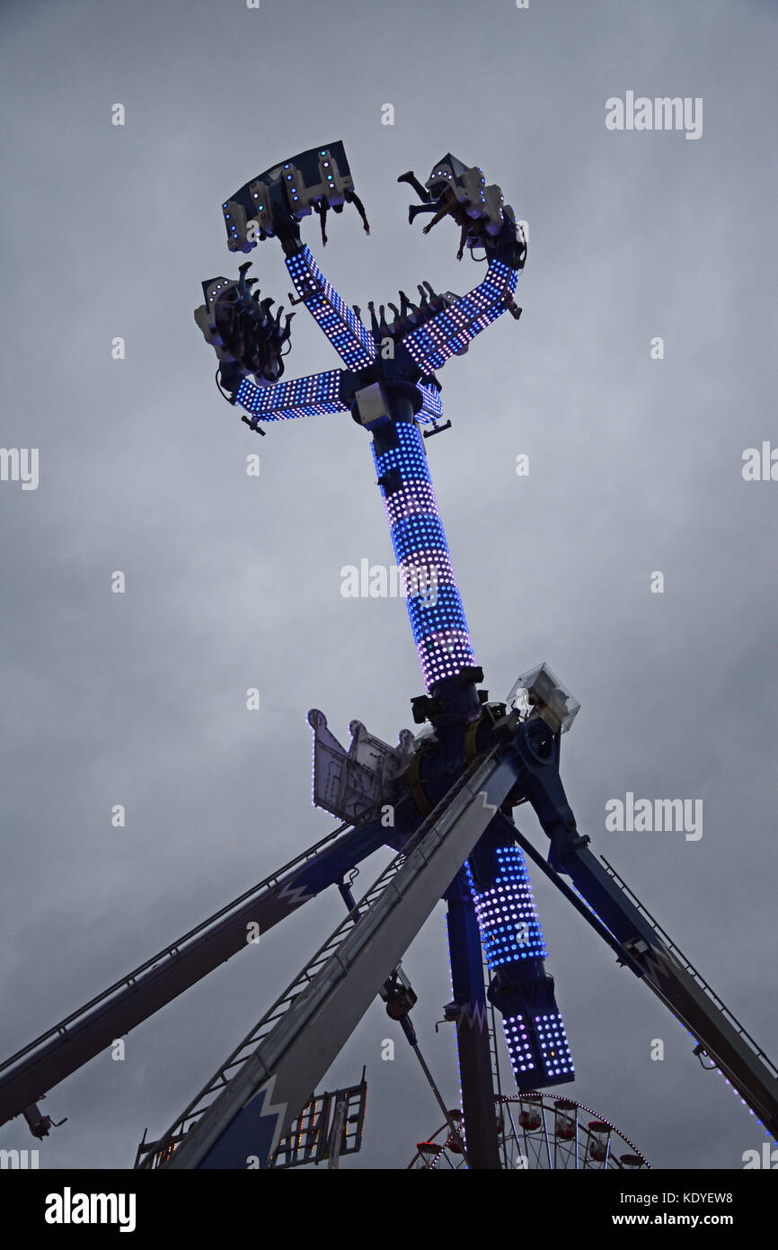 Fairground ride, Goose Fair, Nottingham Stock Photo - Alamy