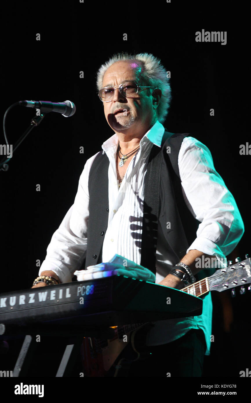 Musician Mick Jones of Foreigner is shown performing during his groups