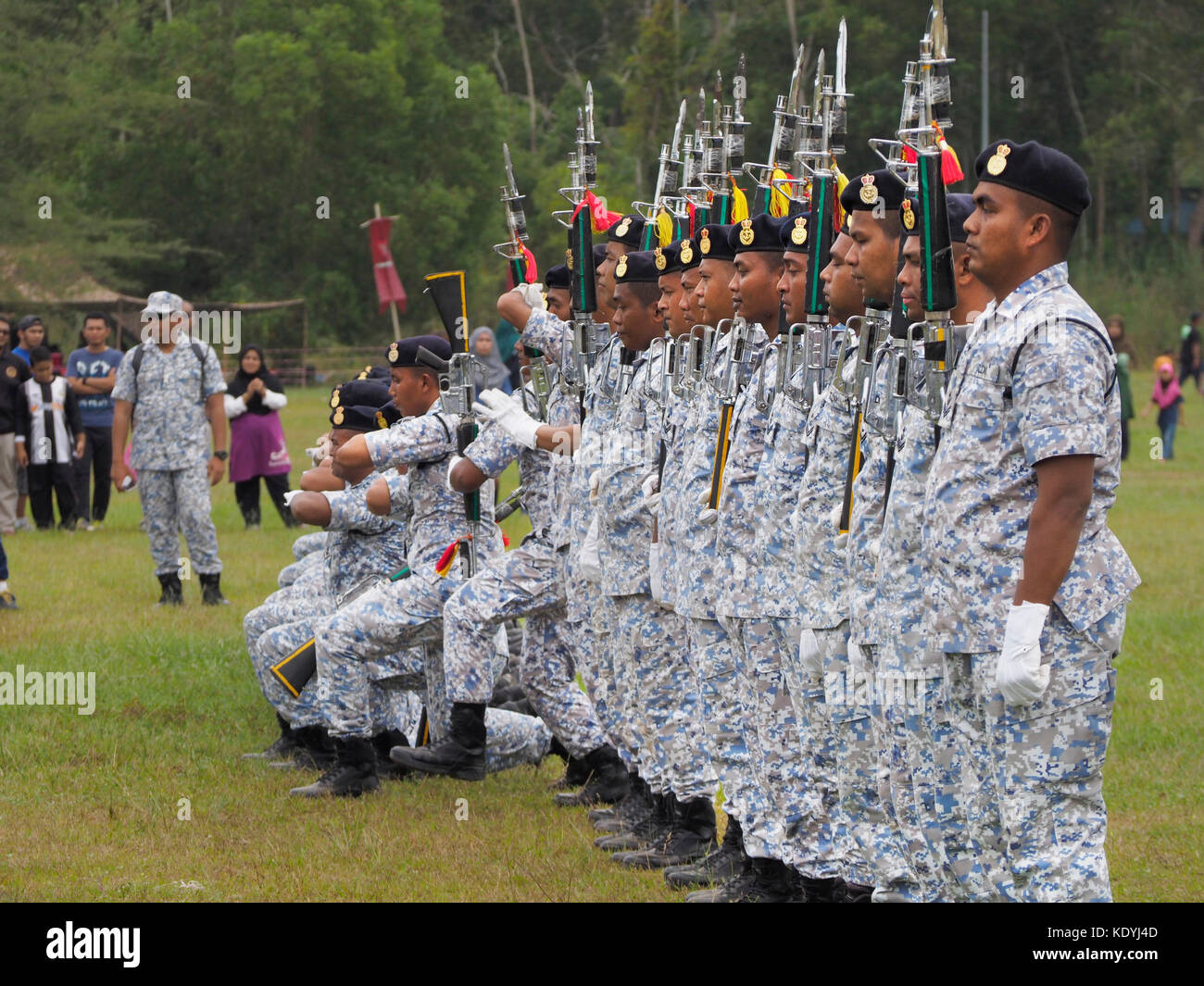 Silent Drill exhibition by Royal Malaysian Navy team from Lumut Base in