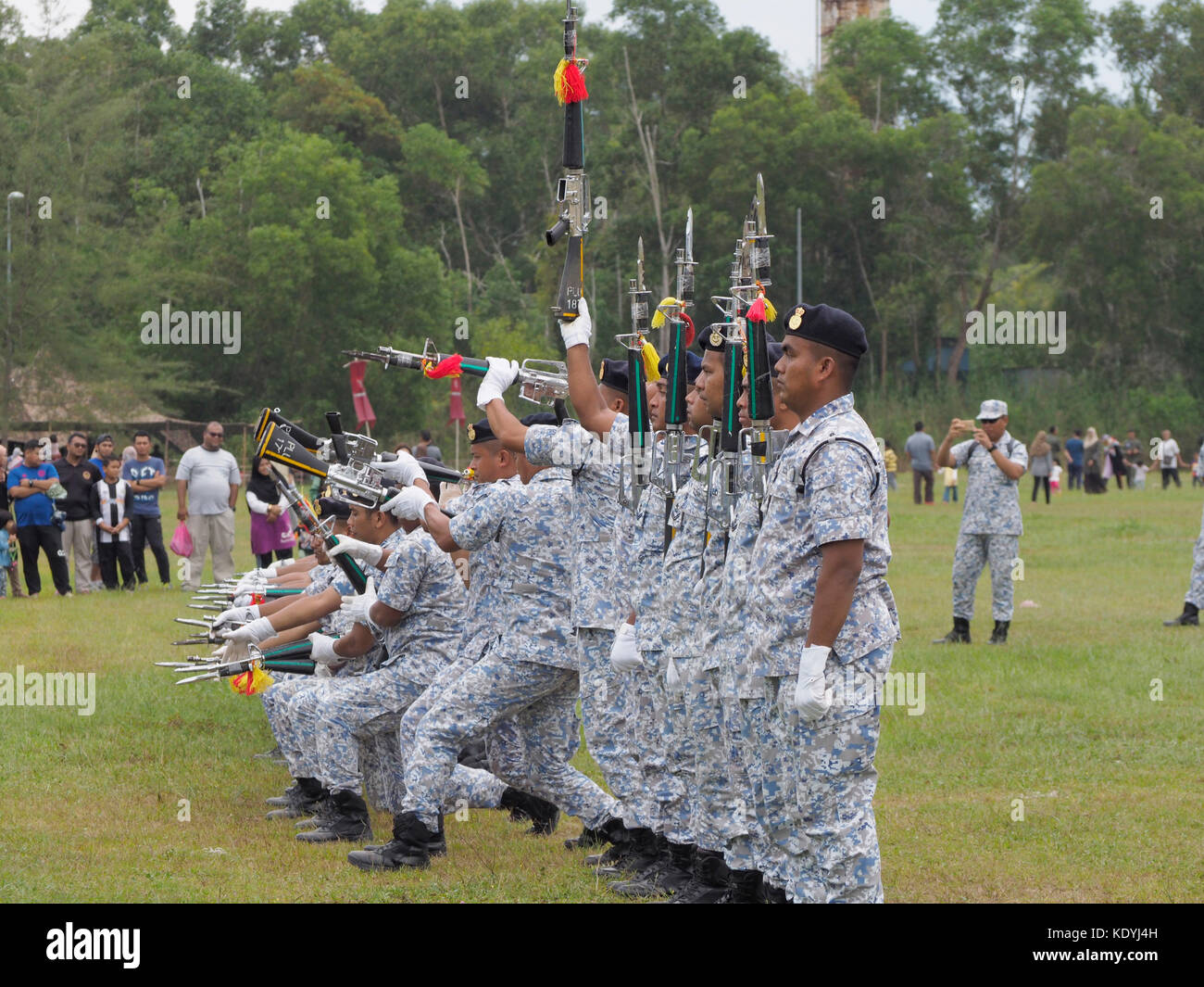 Silent Drill exhibition by Royal Malaysian Navy team from Lumut Base in