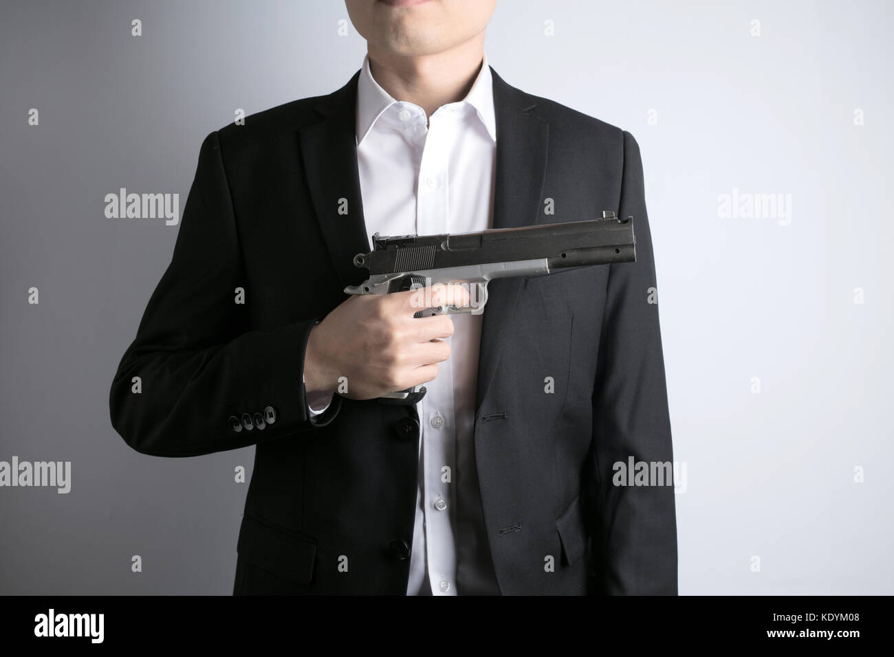 man with gun Stock Photo Alamy