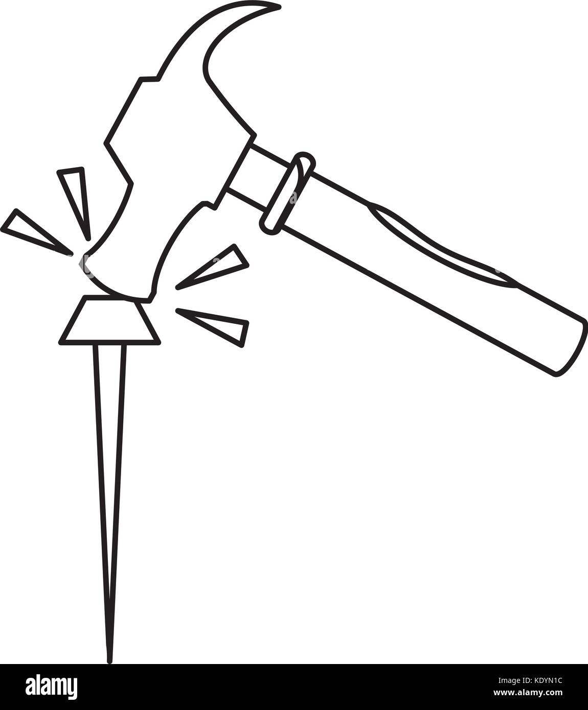 hammer vector illustration Stock Vector Image & Art Alamy